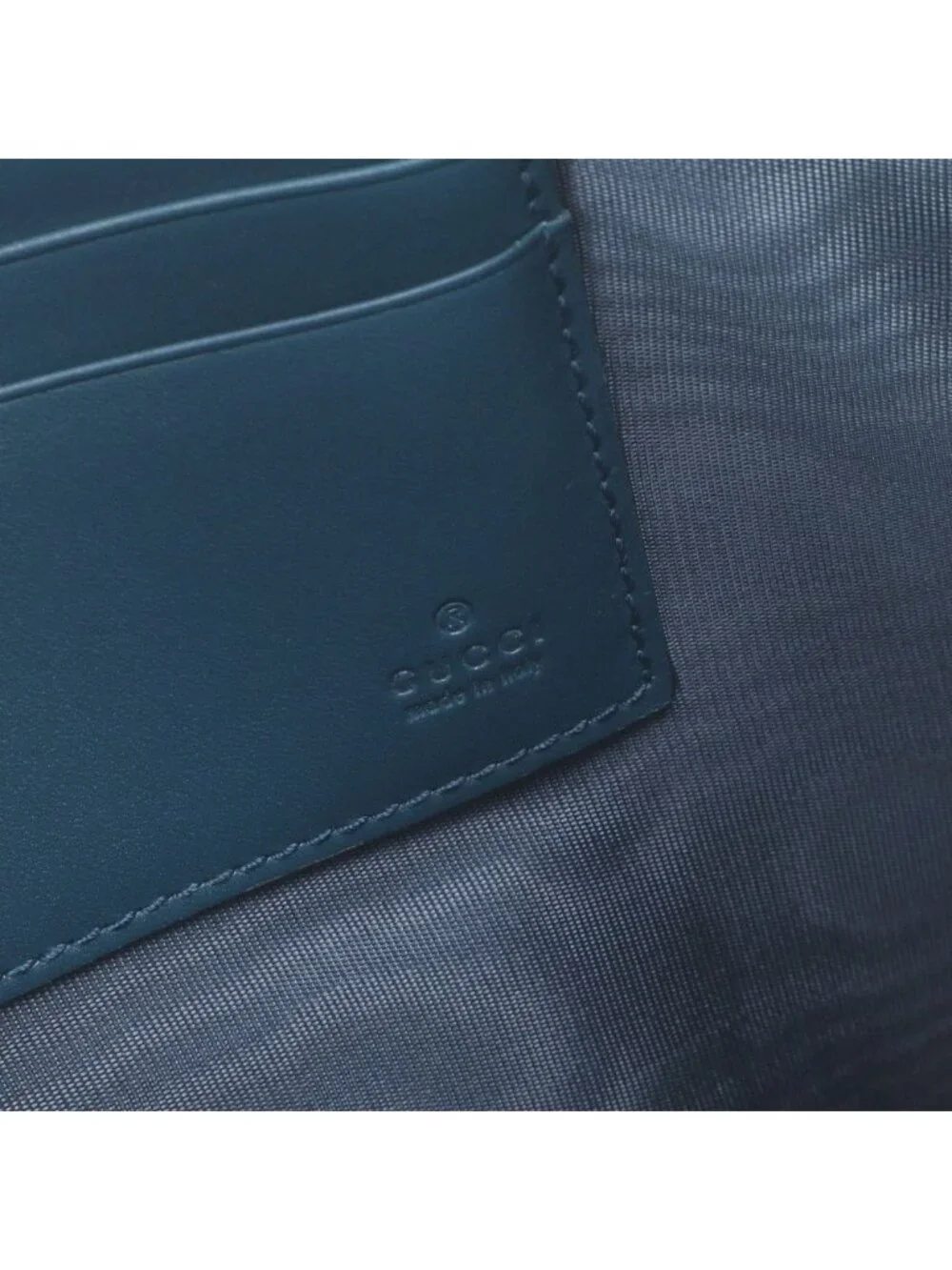 Gucci Sega Collaboration Guccy Print Leather Business Clutch